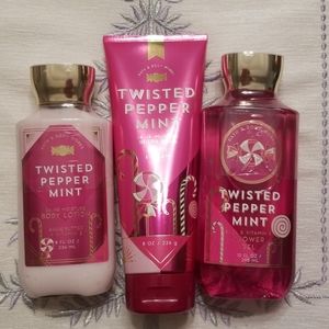 NEW Bath and Body Works set Twisted Peppermint